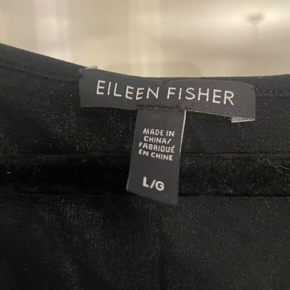 Eileen Fisher Black Silk Tank, Size Large - Picture 2 of 4